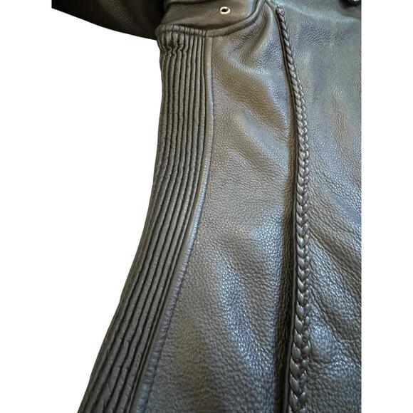 First Classics Black Leather Jacket Womens Motorcycle Biker Lined Thinsulate M - Picture 5 of 11